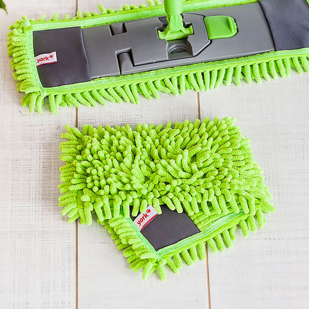 Запаска для швабры York "Salsa", 39х9 см, микрофибра, ворс 2 см, карманы