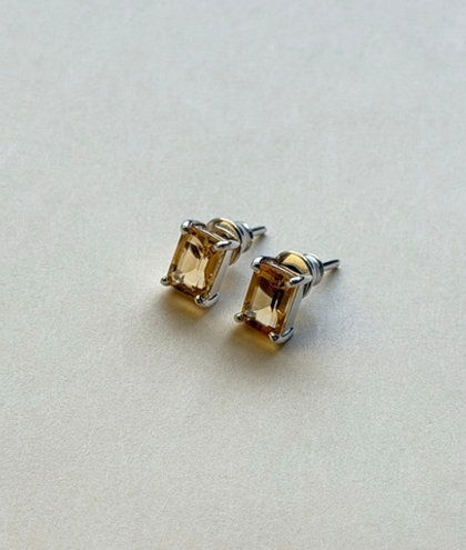 серьги еще ярче с цитрином