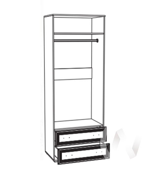 Шкаф 2-х ств ЛШ-22 Спальня Ливорно (дуб сонома)