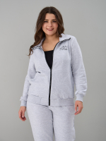 Костюм с брюками КБфп-584/чсерыймеланж-п