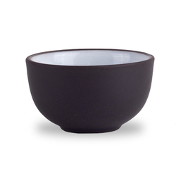 243038 Пиала ИСИН "Белая глазурь", d=5см, 30мл, глина+глазурь, коричневый