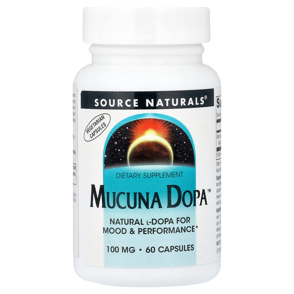 Source Naturals, Mucuna Dopa™, 100 мг, 60 капсул