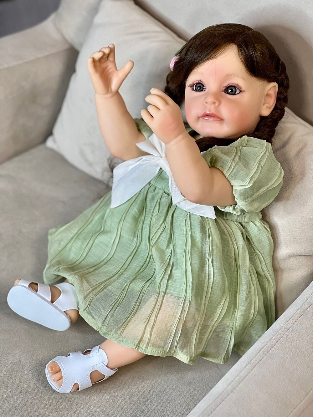 Кукла Реборн виниловая 55см в пакете (FA-381)