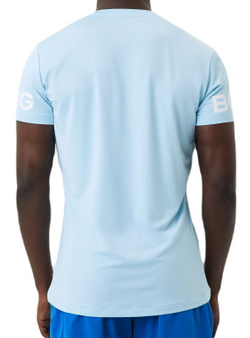 Футболка мужская теннисная Björn Borg T-shirt - crystal blue