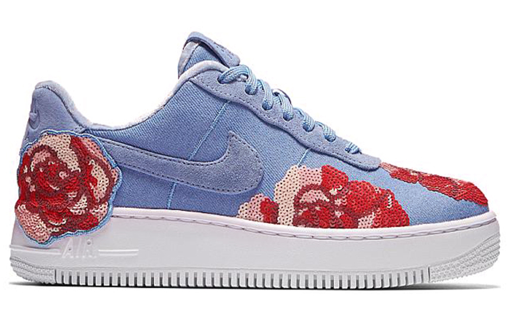 Кроссовки Nike Air Force 1 Low Denim Rose Sky (W) (Женская размерная сетка)