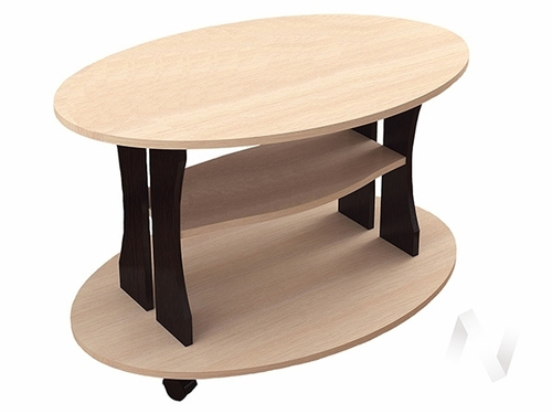 Стол журнальный Консул-1 (дуб молочный/венге)