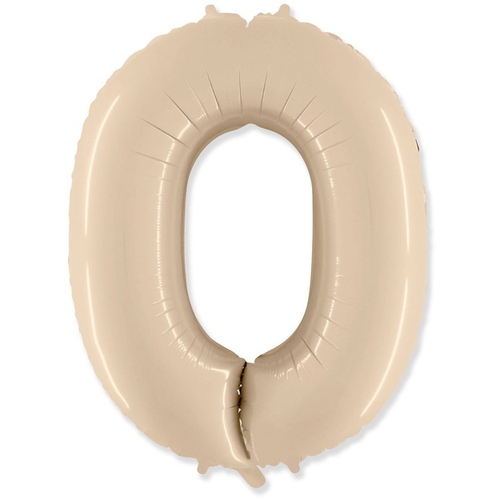 Цифра 0 кремовый 40" Fm