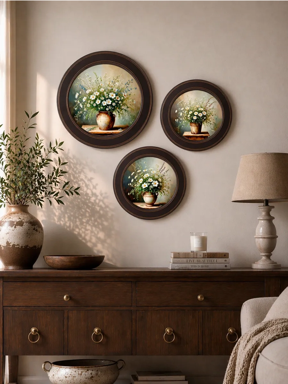 Картина на стену для интерьера в раме на холсте 27 см