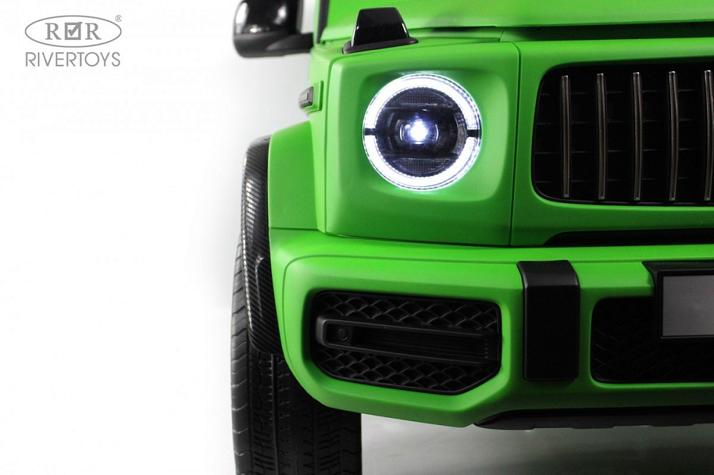 Детский электромобиль RiverToys Mercedes Benz G63 Y777YY GREEN-MATTE/зеленый матовый