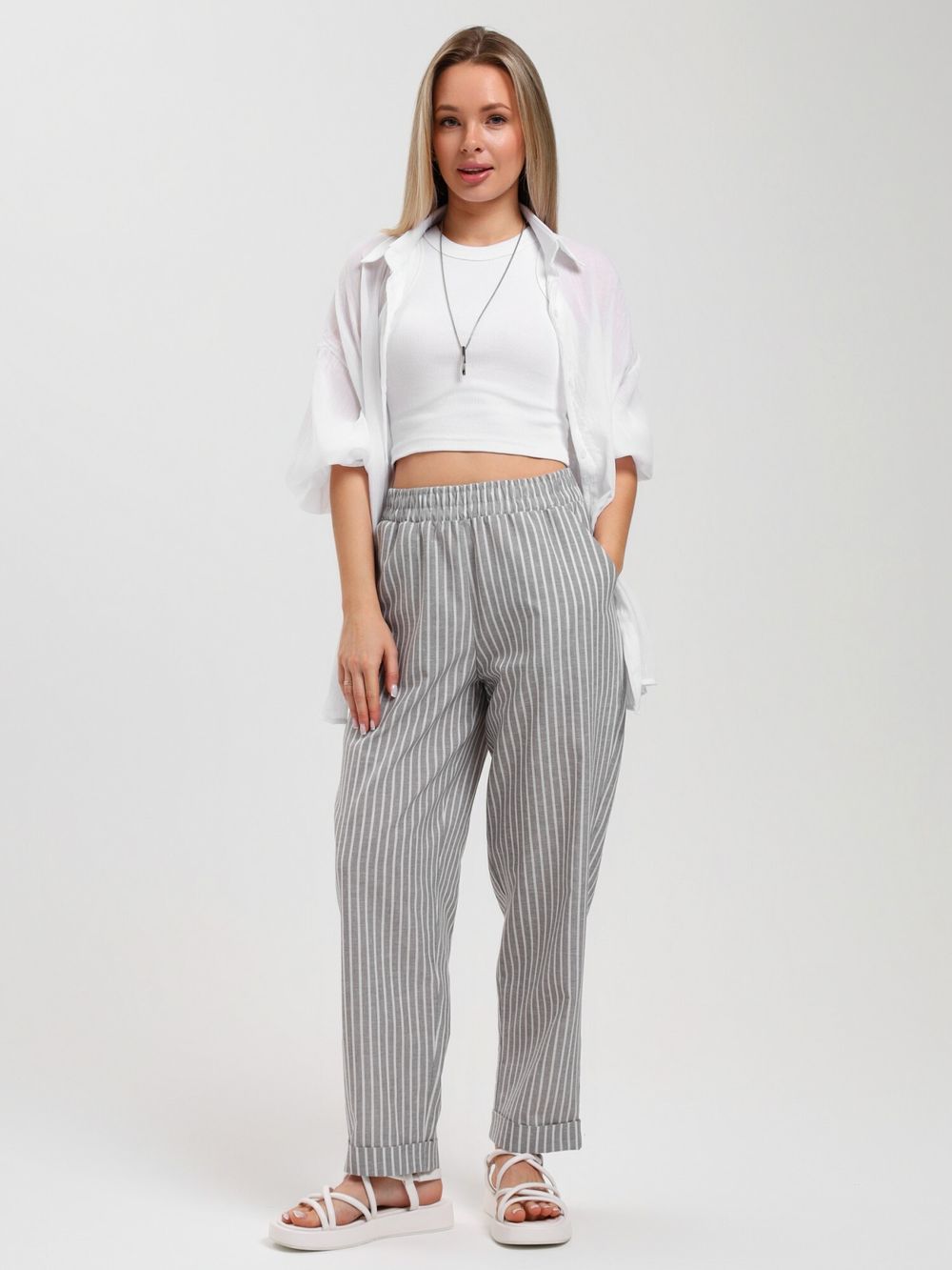 Брюки Летний день-1 Виотекс СЕРЫЙ