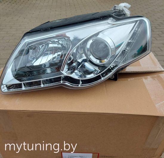 Передние фары tru drl chrome для VW Passat B6