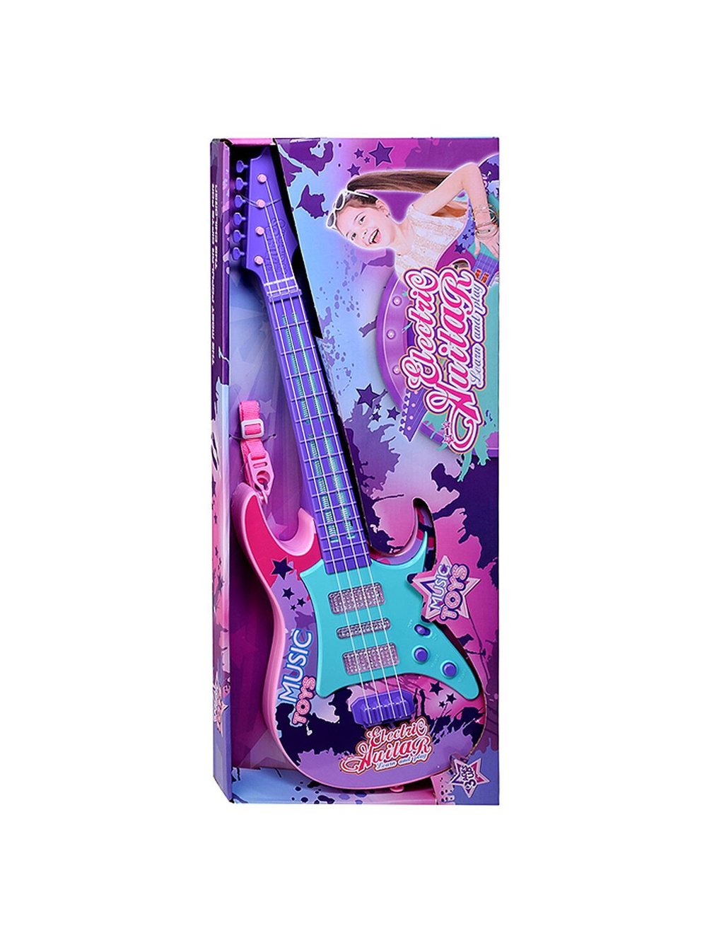 Гитара детская Музыкальная пауза со светом и звуком (5030)