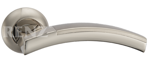 [ТОВАРА НЕТ В НАЛИЧИИ] Ручка круг Ренц Луиджи, цвет никель матовый/блестящий ЦАМ (гарантия - 10 лет)