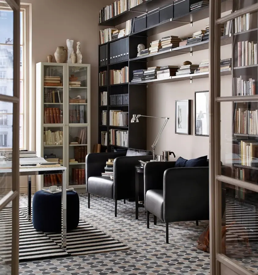 Кресло - IKEA EKERÖ/EKERO, 70х73х75 см, черный, ЭКЕРЁ ИКЕА