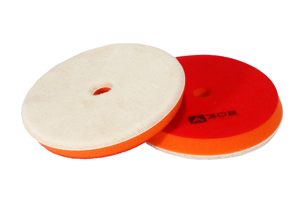 150/20 - Меховой полировальный круг на поролоне (ворс 7 мм) - А302 WOOL CUTTING PAD