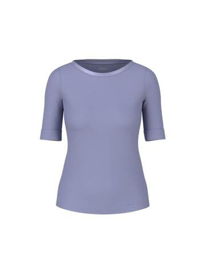 Marc Cain Футболка с шелковой отделкой горловины