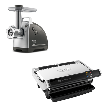 Мясорубка Moulinex ME687832 + Электрогиль Tefal GC760D30