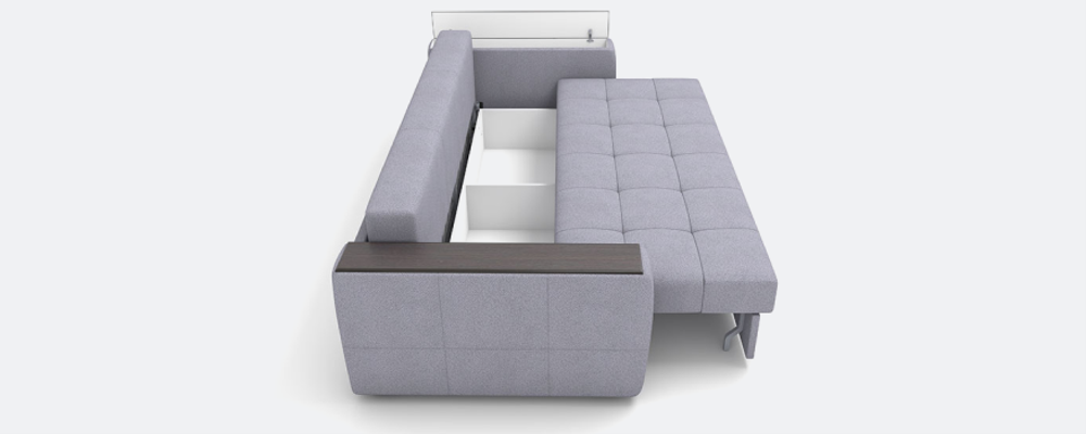 Сиэтл (22) еврокнижка с подушками Mercury Beige, ВариантКроя1, Декор: Структурный кофе, &lt;Р&gt; /