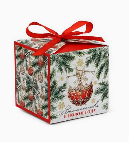 Коробка складная «Новогодний шар», 12 × 12 × 12 см 10361309