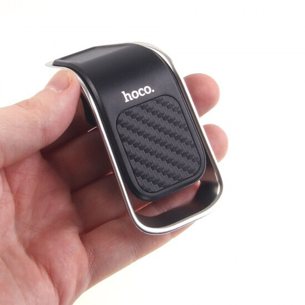 Держатель в авто на магните Hoco CA74 с креплением на решетку, 012145 Черный + серый