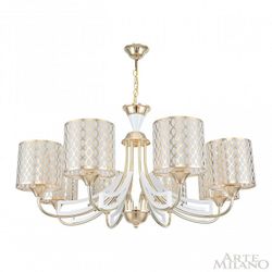Подвесная люстра Arte Milano Florentia-3387 303387/8 Wh/Gd