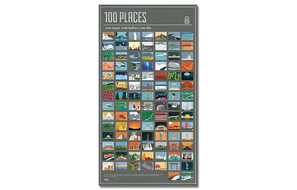 Постер «100 мест, которые нужно посетить прежде чем умереть»
