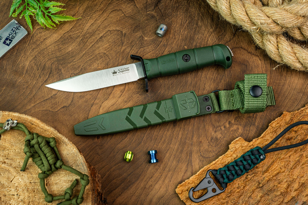 Тактический нож Combat VG-10 (Cryo) Convex Satin Olive