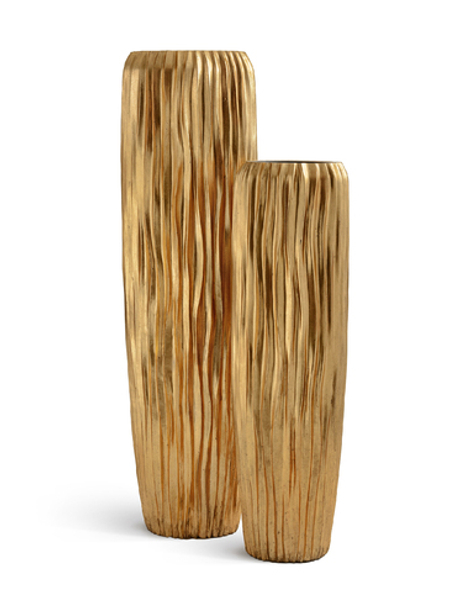 Кашпо TREEZ Effectory - Metal - Высокий конус Giant Design Wave