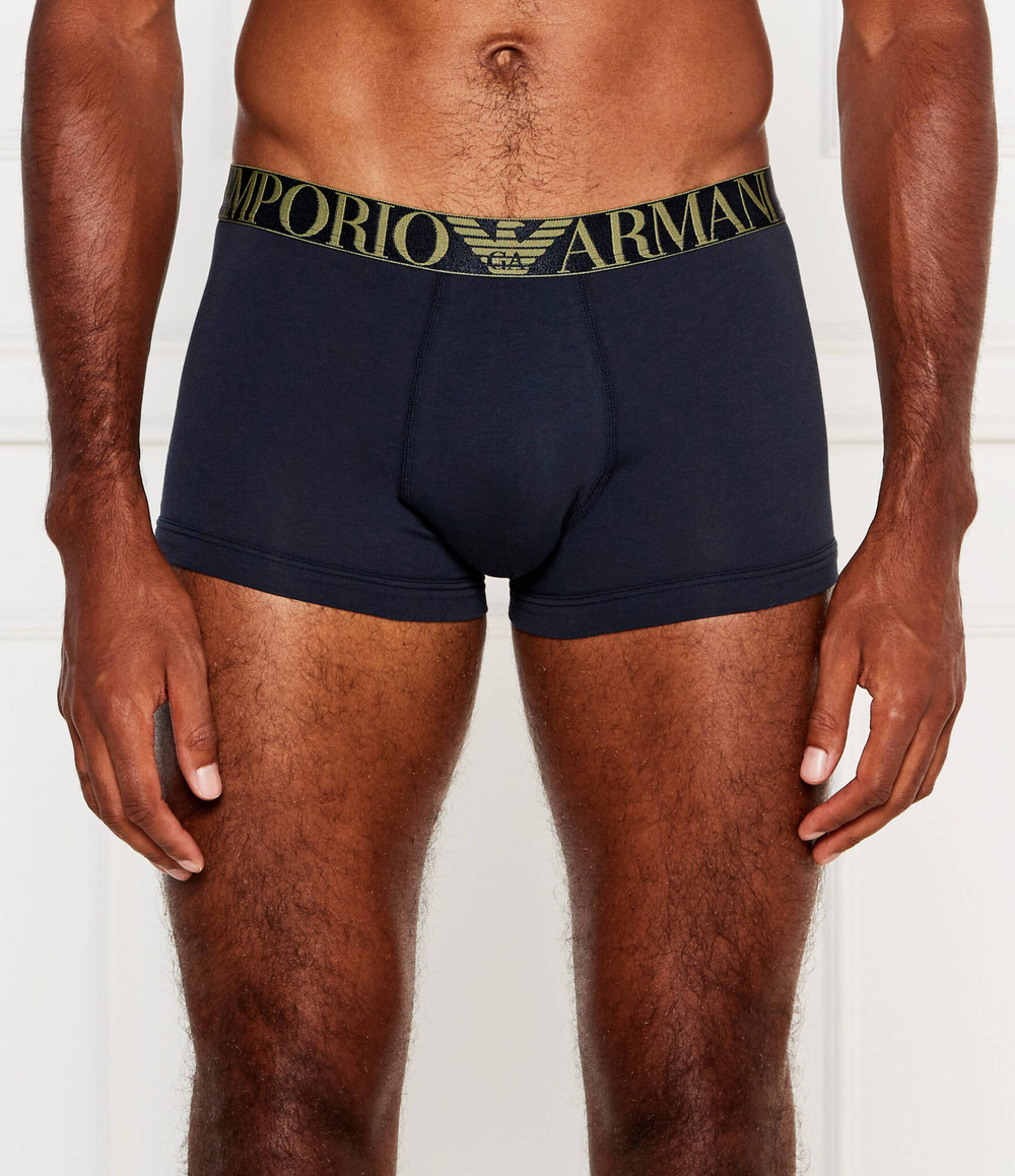 Трусики-боксеры 3шт. Emporio Armani - темно-синий(111357 4F726)