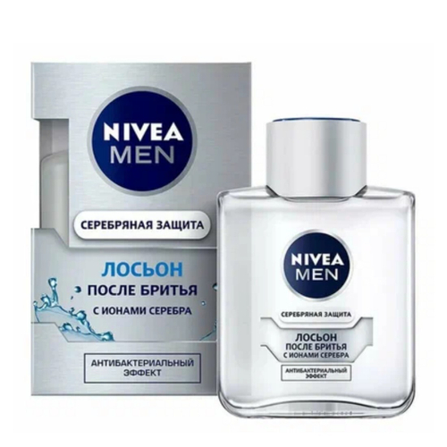 НИВЕЯ Лосьон п/бритья 100мл Серебряная Защита (39789) !!!!!