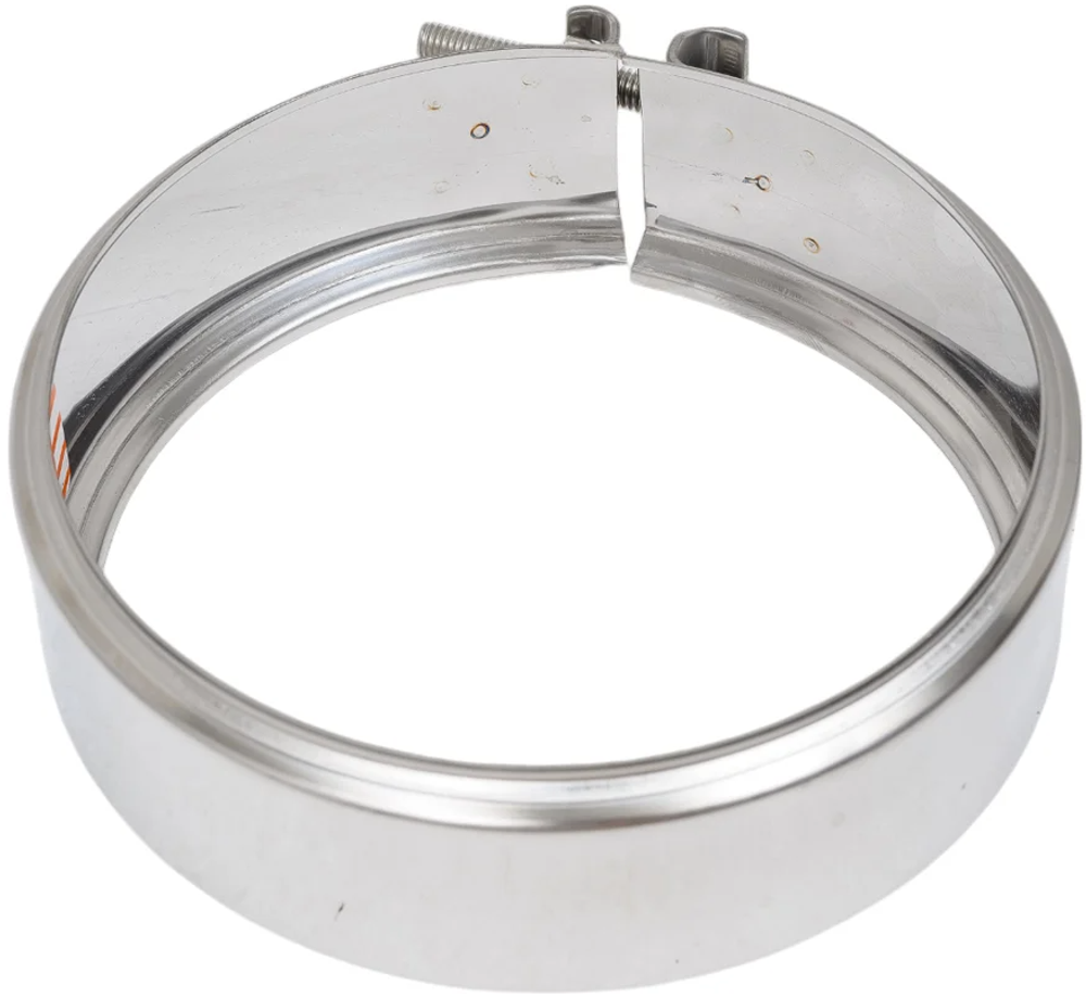 Хомут обжимной д.115мм 0,5мм нерж.