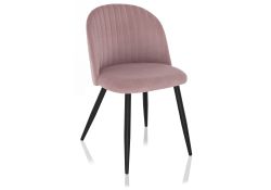 Стул на металлокаркасе Gabi 1 light purple / black