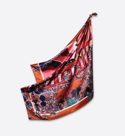 Платок FANTASY CARAMELПлаток 105х105 100% Petrusse 105x105 Оранжевый / Коричневый