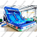 Надувной водный батут с бассейном «Коралловые рифы» 9*4*5 м