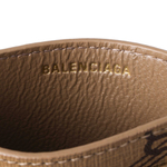 Balenciaga Coated Canvas Card Holder Card Holder Women"s Beige/Brown