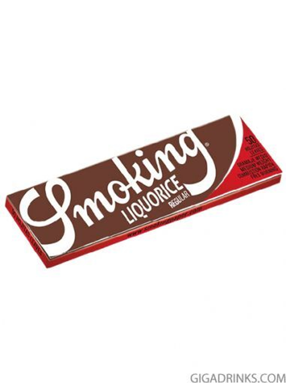 Бумага для самокруток SMOKING REGULAR LIQUORICE*50*50