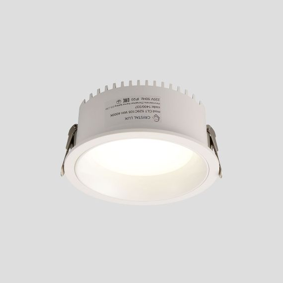 Встраиваемый светодиодный светильник Crystal Lux CLT 529C105 WH 4000K