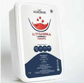 Пюре Клубника AGROBAR 1 кг.