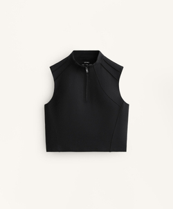 Oysho Майка Evermove в рубчик, черный