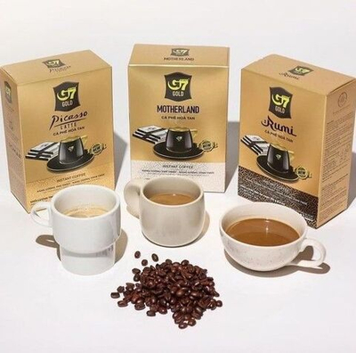 Линейка Вьетнамского растворимого кофе серии GOLD (Rumi, Picasso, Motherland), 42 пак