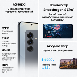 Смартфон Samsung Galaxy S25 512 ГБ Черный (Blueblack)