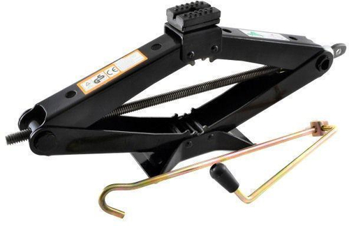 Домкрат ромбический 1,5т 115-395мм механический с резиновой опорной частью в сумке Skyway