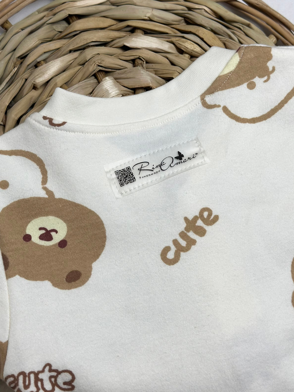 Комбинезон на кнопках Контурные Мишки