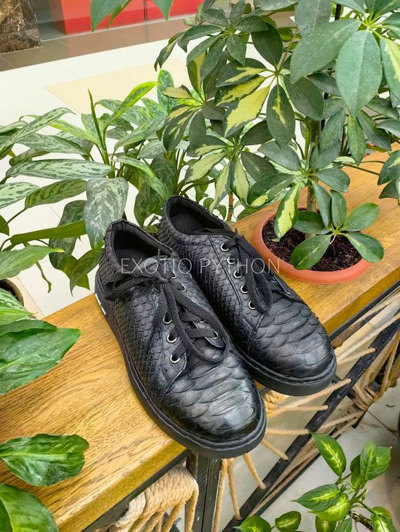 Женские кроссовки из кожи питона SH-190