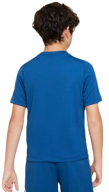Детская теннисная футболка Nike Kids Dri-Fit Multi+ Top - court blue/white - Blue