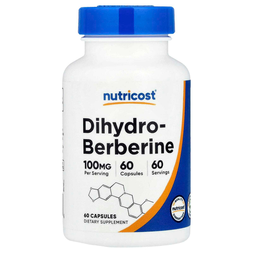 Nutricost, дигидроберберин, 100 мг, 60 капсул