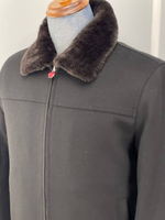 Кашемировая куртка Kiton внутри с мехом