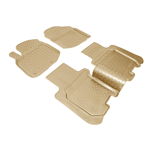 Ковры в салон Norplast/Unidec для Honda Jazz в кузове GG (2009-), Бежевый, арт.NPL-Po-30-31-B