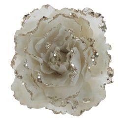 GAEM Цветок искусственный "Роза" (на клипсе), L15 W15 H17 см