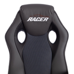 Кресло RACER GT new кож/зам/ткань, металлик/серый, 36/12